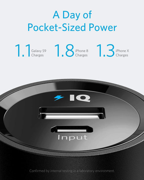 Anker PowerCore 5,000mAh Portable Charger, Ultra-Compact 5K External Battery with Fast-Charging Technology, Power Bank for iPhone 15/15 Plus/15 Pr...