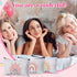 24 Pcs Rainbow Cosmetic Bags Motivational Quotes Makeup Bag Inspirational Makeup Pouch with Zipper Inspirational Gifts for Women Coin Purse for Te...