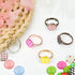 SUMERSHA 50pcs Blank Rings Adjustable Flat 12mm Base Rings Blank Jewelry Findings Components for Making DIY Crafts, 5 Colors...
