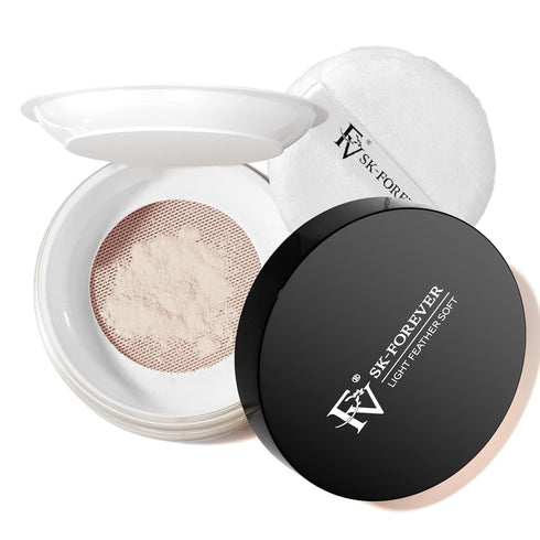 FV Baking Powder, Lightweight Loose Smooth Ivory Setting Powder Highlighter Poreless Longwearing Matte Waterproof Oil Absorb Makeup Powder for Set...