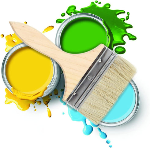 Utoolmart 5" Width Paint Brush Painting Drawing Oil Glues Faux Bristle Pen Paintbrush 1Pcs...
