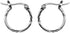 Boma Jewelry Sterling Silver Twist Round Snap Down Hoop Earrings...
