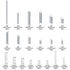 210 Pcs Spring Assortment Kit, Compression and Extension Springs, Zinc Plated Steel Wire Springs Repair Set for Home Repairs Tool, 20 Kinds Sizes...