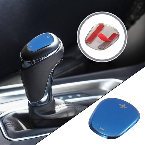 Unifizz Car Stainless Steel Gear Shift Knob Cover Sticker for Chevrolet Equinox 2018 2019 2020 Blue...