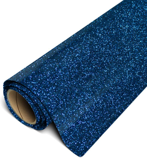 Siser Glitter HTV 11.8"x5ft Roll - Iron on Heat Transfer Vinyl (Sapphire)...