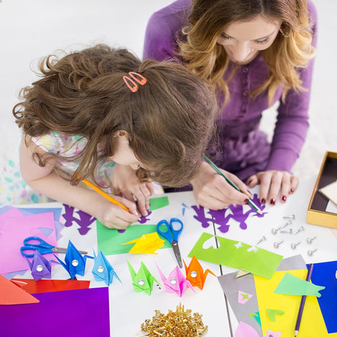 100PCS Brads Paper Fasteners Brass Brads Round Fasteners Mini Metal Brads for Kids Craft Art Crafting School Project Brass Fasteners Decorative Pa...