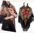 Gudessly Women's Traditional Scarf Wrap Tassel Shawl Fringes Neck Head Shawl Retro Scarf Floral Poncho Printing Shawl...
