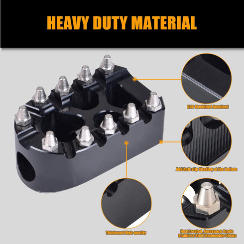 Sresk MX Style Anti-Skid Gear Knurled Shifter Peg for H-D Harley Motorcycle Shift Peg 360 Degree Roating for Touring Street Glide Sportster 883 12...