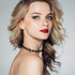 K&Q 40PCS Black Classic Gothic lace Velvet Pendant Necklace Chain Henna Chokers Necklaces Metal pendant necklace for Women...