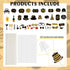 Adult 50th Birthday Photo Booth Props(41Pcs) for Her Him Cheers to 50 Years Birthday Party, Gold and Red Decorations, 50th Happy Birthday Party Su...