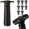 Vacu Vin Wine Saver Pump Black with 8 Vacuum Stopper Grey - Airtight Seal for Opened Bottles to Preserve the Freshness Up to 10 Days - Easy to Use...