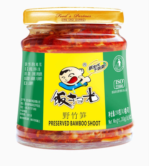 Fan Sao Guang Preserved Bamboo Shoot Chili Sauce Hot Chili Oil of Sichuan Cuisine Taste Chili Crisp Spicy Delicious Perfect for Everything (9.8 Oz...