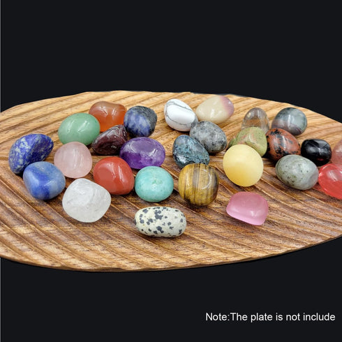 28Pcs Rock & Mineral Collection Set for Adults and Kids,Tumbled Polished Crystal Stones Healing Stones for Chakra Balancing,Jewelry Making,Home De...