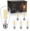 E26 Base Spiral LED Bulb, Daylight White 4000K, ST58/ST19 Antique LED Filament Bulbs with 80+ CRI, 600 LM, 6W Equivalent to 60W, Antique Plastic S...
