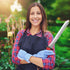 Stainless Steel Garden Knife with 7.8" Blade with New Handle, Double Side Utility Sod Cutter Lawn Repair Garden Knife with Nylon Sheath (RED)...