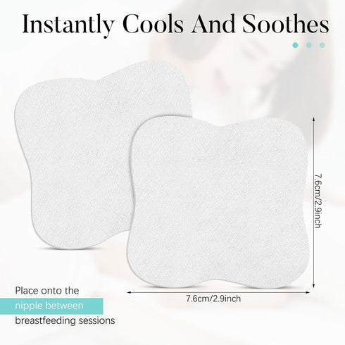40 Pieces Soothing Gel Pads Hydrogel Reusable Nipple Pads Breastfeeding Essentials Nursing Pads Breast Pads Cooling Relief for Moms Sore Nipples f...