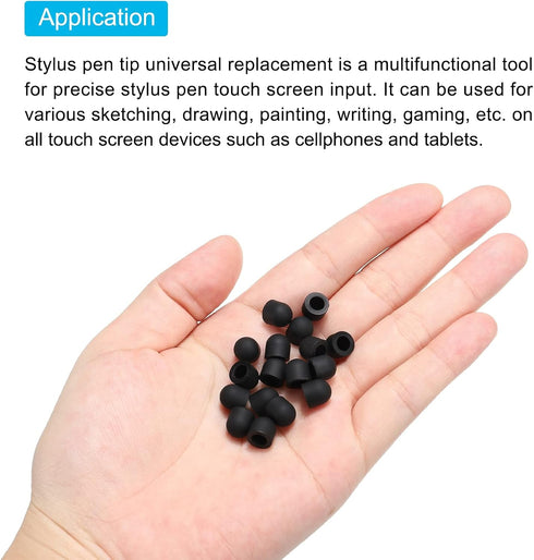 MECCANIXITY 50pcs 7mm Stylus Pen Fine Tips Conductive Rubber Capacitive Touch Screen Pens Tip Soft Universal Replacement...