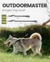 OutdoorMaster Bungee Dog Leash, Heavy Duty Dog Leash with Shock Absorption, 2 Padded Handles Training Leash, Improved Dog Safety and Comfort - Bla...