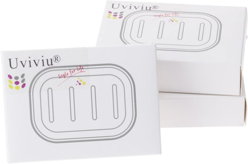 Plastic Soap Dish, Container, Keeps Soap Dry,Easy Cleaning,Drain,White...