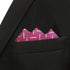 S&W SHLAX&WING Mens Pocket Square Geometric Purple Yellow XL Large...