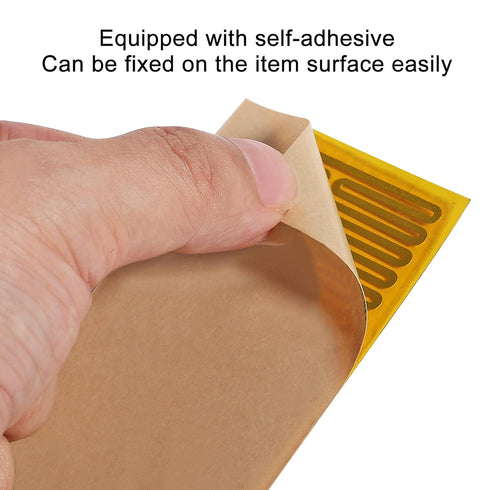 15pcs 45mmx100mm Film Heater Plate Adhesive Pad, PI Heating Elements Film 24V 30W Strip Heater Adhesive Polyimide Heater Plate (24V 30W 45mmx100mm...