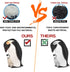 Polar Penguin Figure Cards Playsets 15PCS Penguin Model Toy Desktop Decoration Collection Party Favors Toys for Boys Girls Kids...