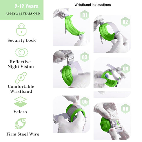 Toddler Harness Walking Leash- Child Anti Lost Wrist Link - Child Safety Harness - Upgrade with Reflective(6.5ft) - for Boys and Girls,Not Easy to...