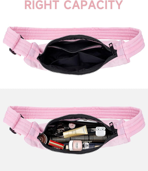 Mini Nylon Shoulder Bag for Women Small Crescent Purse Adjustable Quilted Strap for Travel Casual Everyday...
