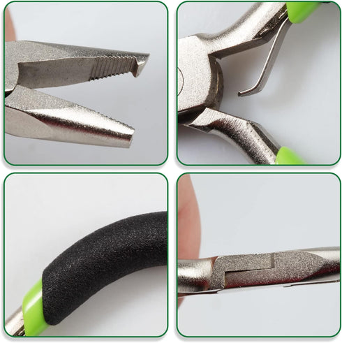 SPEEDWOX 3 Inches Split Ring Opening Pliers, Jump Ring Opening Pliers, Ring Opening Pliers Small, Split Ring Pliers for Small Split Rings Key Chai...