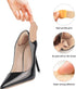 Heel Pads for Shoes That are Too Big - 4 Pairs Foamed Cotton Heel Cushions for Pain Relief & Tighter Fit - Heel Grips for Men Women's Shoes (Black...
