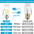 E17 LED Bulb Dimmable,30W-40W Incandescent Equivalent,Natural White 4000K,Fit for LG Whirlpool Frigidaire Kenmore GE Over The Range Microwave,125V...
