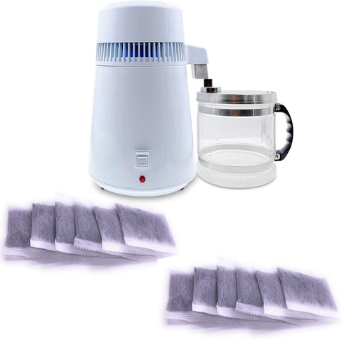 Xcivi Replacement Activated Charcoal Distiller Filters Compatible with Megahome and Other Countertop Water Distiller (12)...