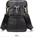 Cell Phone Shoulder Bag Leather Men, Waterproof Phone Waist Bag Messenger Bag Crossbody Purse with Belt Loop Wallet Case...