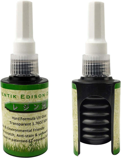 D Aventik Edison Design UV Glue Crafts UV Epoxy Resin Super Flex (Soft) Or Hard Formula Patented Easy Squeeze Spring Bottle 1.76OZ 50ml Ultraviole...
