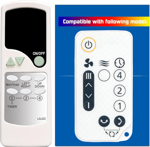 Replacement Remote Control for Woozoo OHYAMA Globe 5-Speed Oscillating Fan PCF-SC15T SC15T SC12 PCF-SC12...