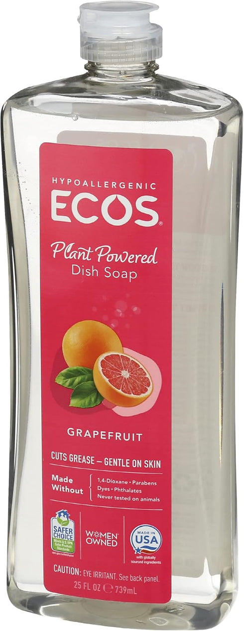 Earth Friendly Products Dishwashing Liquid, Natural Grapefruit, 25 Ounces...