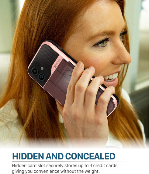 VENA vCommute Wallet Case Compatible with Apple iPhone 11 (6.1"-inch 2019), (Military Grade Drop Protection) Flip Leather Cover Card Slot Holder w...