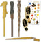 Harry Potter Wand Pen Set - Bundle with 4 Unique Harry Potter Pen Wands from Dumbledore, Voldemort, and Hermione | Harry Potter Stationery Gift Se...