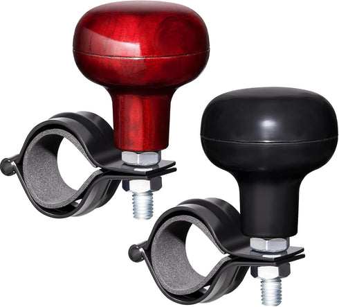2 Pieces Steering Wheel Knob Spinner Suicide Knobs Steering Wheel 360 Degrees Rotation Tractor Accessories for Cars, Trucks, Tractors, Boats, Golf...