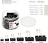 120 RUBEX Binder Clips, Black Color and Mixed Size: Small Medium Large Binder Clips, Binder Clips, Paper Binder Clips, Big Metal Paper Clamps for ...