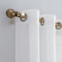 No. 918 Emily Sheer Voile Grommet Curtain Panel, 59" x 95", White...