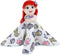 Disney Ariel and Princess White and Aqua Lovey Security Blanket...