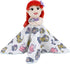 Disney Ariel and Princess White and Aqua Lovey Security Blanket...