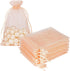 HRX Package 100pcs Blush Peach Organza Bags, 4 x 6 inch Mesh Jewelry Drawstring Bag Small Gift Pouches for Wedding Candy Party Favor...