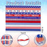 Hying 12 PCS 4th of July Patriotic Ribbons, 3/8" Width Patriotic Grosgrain Ribbons American Stars Craft Ribbon Red Blue Buffalo Plaid Ribbons for ...