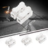 Tnisesm 100Pcs Push Quick Wire Cable Connector,White Wiring Terminal,Spring Loaded Electrical Connectors for Home Lighting Appliances & Automotive...