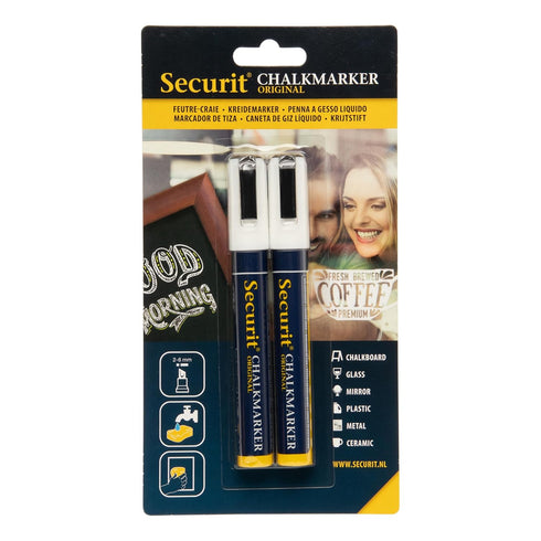 Securit Chalkmarker Original BLSMA510WT (2PK-White Marker)...