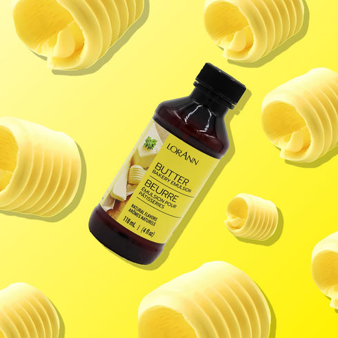 Lorann Oils Butter Bakery Emulsion: True Butter Flavor, Ideal for Enhancing Rich Dairy Notes in Baked Goods, Gluten-Free, Keto-Friendly, Butter Fl...