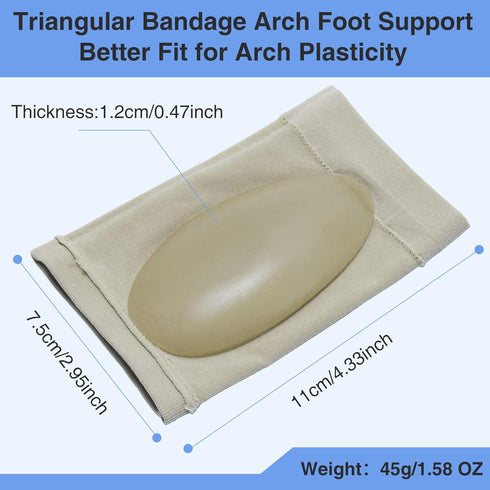Arch Support Sleeves Compression Arch Support Plantar Fasciitis Relief Brace with Gel Pad Inside Metatarsal Foot Arch Supports for Flat Feet Arch ...
