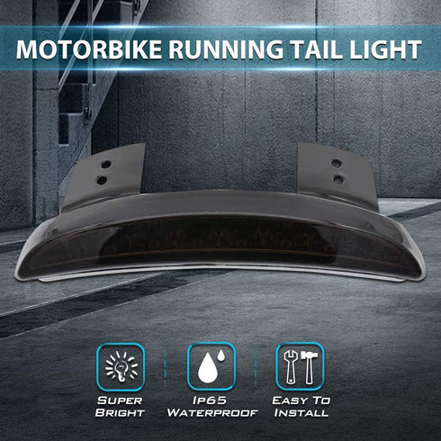 1PC Motorcycle Tail Light Chopped Rear Fender Edge LED Brake Light License Plate Light Stop Running Light for Har*ley Sport-ster XL 883N 1200N XL1...
